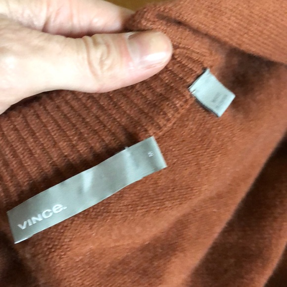 Vince rust cashmere cardigan